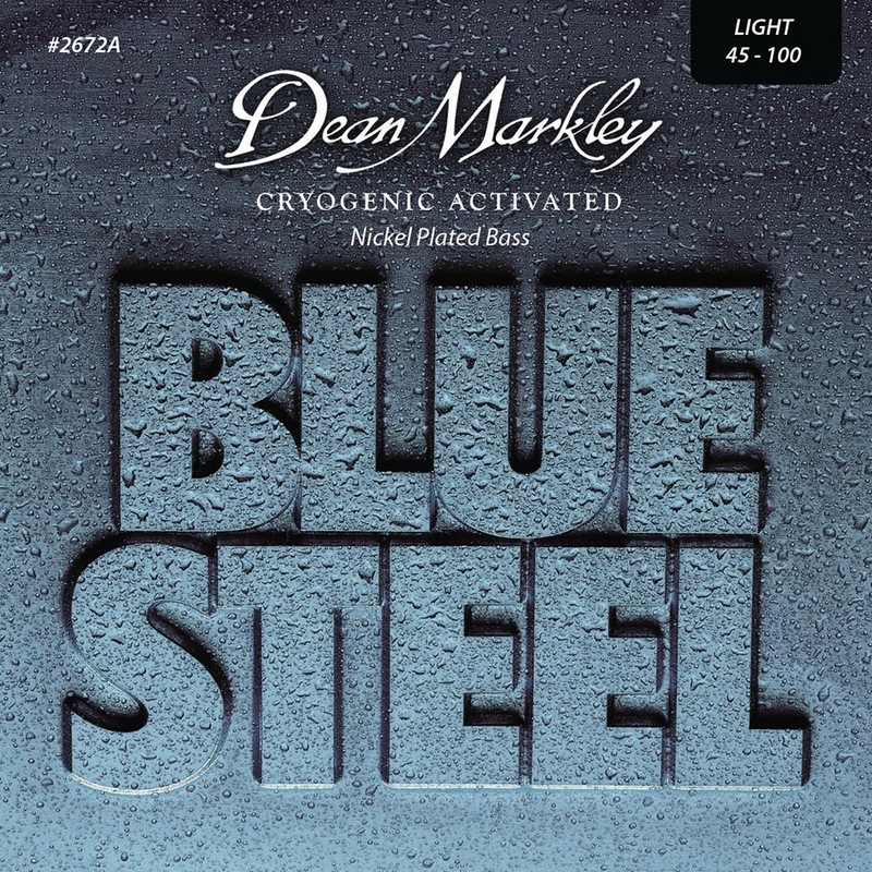Dean Markley 2672A Blue Steel NPS Bass Guitar Strings, Light, 4 String, 45-100