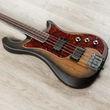Dunable Thunderclapper Long Scale 4-String Bass, Amber Burst, Macassar Ebony Fingerboard
