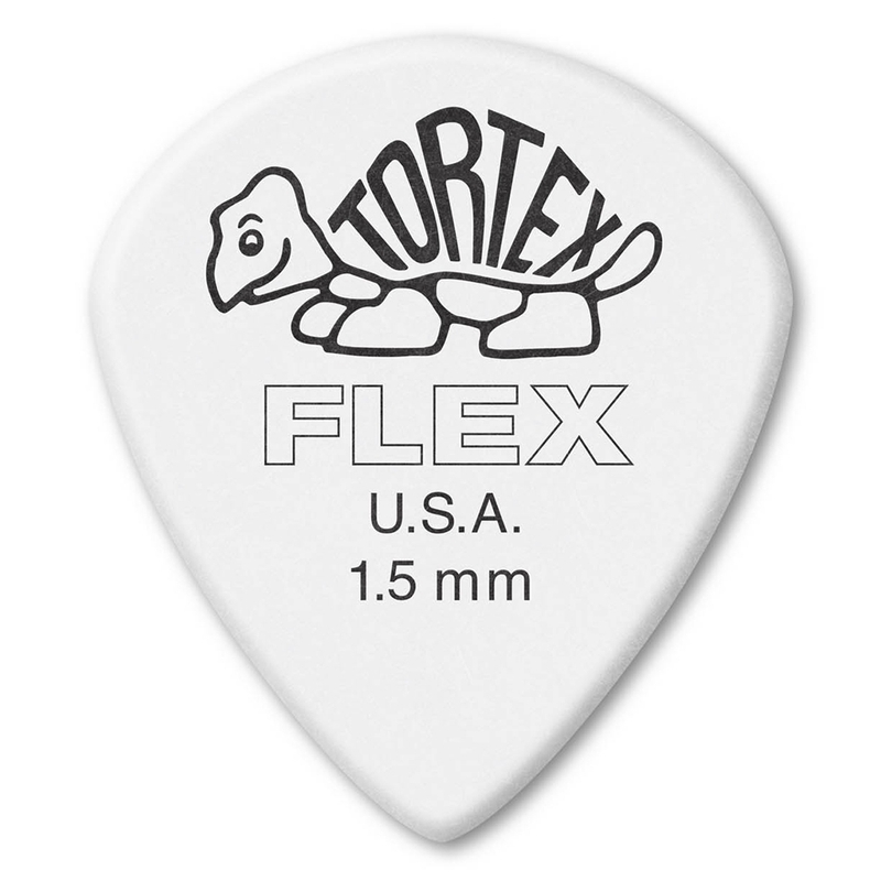 Dunlop 466P1.50 Tortex Flex Jazz III XL Guitar Picks, 1.5mm, 12-Pack