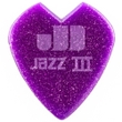 Dunlop Kirk Hammett Puple Sparkle Jazz Guitar Picks, Purple, 1.38mm, 6-Pack