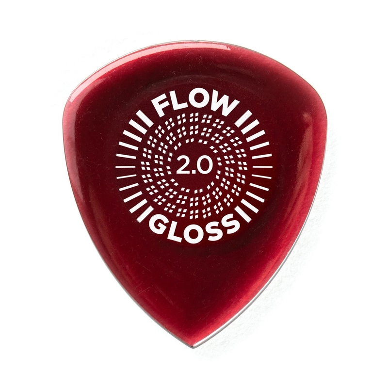 Dunlop 550P200 Flow Gloss Guitar Pick 3-Pack, 2.0mm