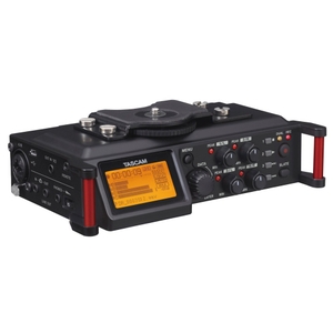 tascam dr 70d 4 channel audio recorder for dslr cameras b stock