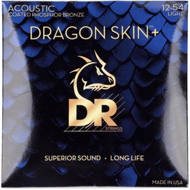 dr dragon skin phosphor bronze acoustic guitar strings light 12 54