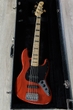 G&L USA JB-5 5-String Bass, Maple Fingerboard, Hard Case - Clear Red