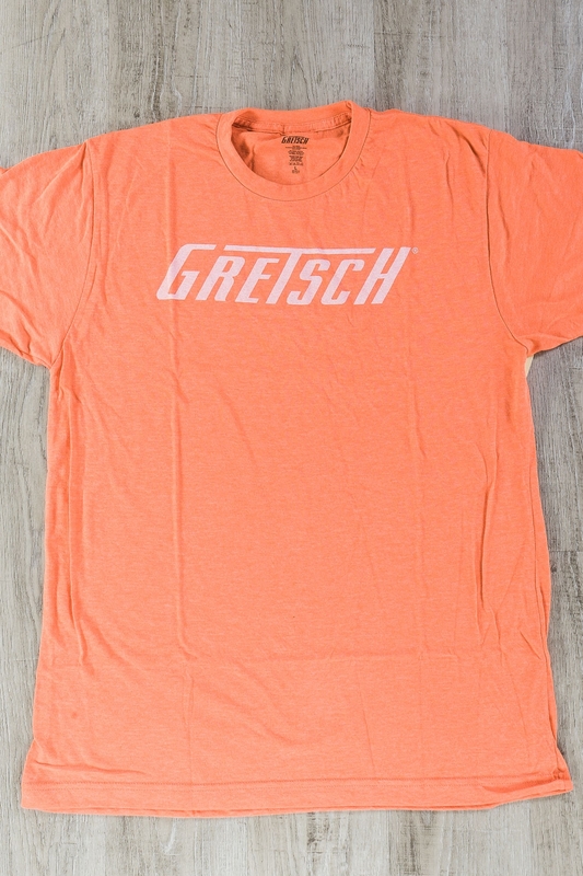 Gretsch Logo T-Shirt, Orange, Large (L)