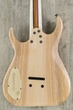 Skervesen Raptor 7 Guitar, Swamp Ash Top, Stained Figured Maple Fretboard - Black Graphite Burst