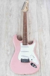 G&L USA S-500 Electric Guitar, Caribbean Rosewood Fingerboard, Hard Case - Shell Pink