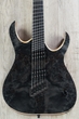 Mayones Duvell Elite VF 6 - 6-String Electric Guitar, Ebony Fingerboard, Hard Case - Trans Black