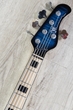 Mayones Jabba Classic 5 - 5-String Electric Bass, Flamed Maple 3A Top, Deluxe Gig Bag - Blue Burst