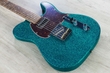 G&L USA ASAT Classic Bluesboy Electric Guitar, Chechen Fingerboard, Hard Case - Turquoise Flake