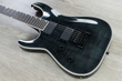 ESP LTD MH-1000 Evertune Left-Handed Electric Guitar, Flamed Maple Top - See Thru Black
