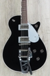 Gretsch G6128T Players Edition Jet FT Electric Guitar with Bigsby, Rosewood Fingerboard, Hard Case - Black