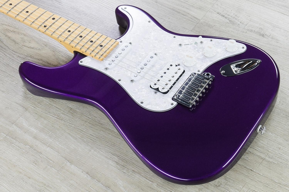 Suhr Classic HSS Electric Guitar, Maple Fingerboard, Hard Case - Candy Cobalt Purple
