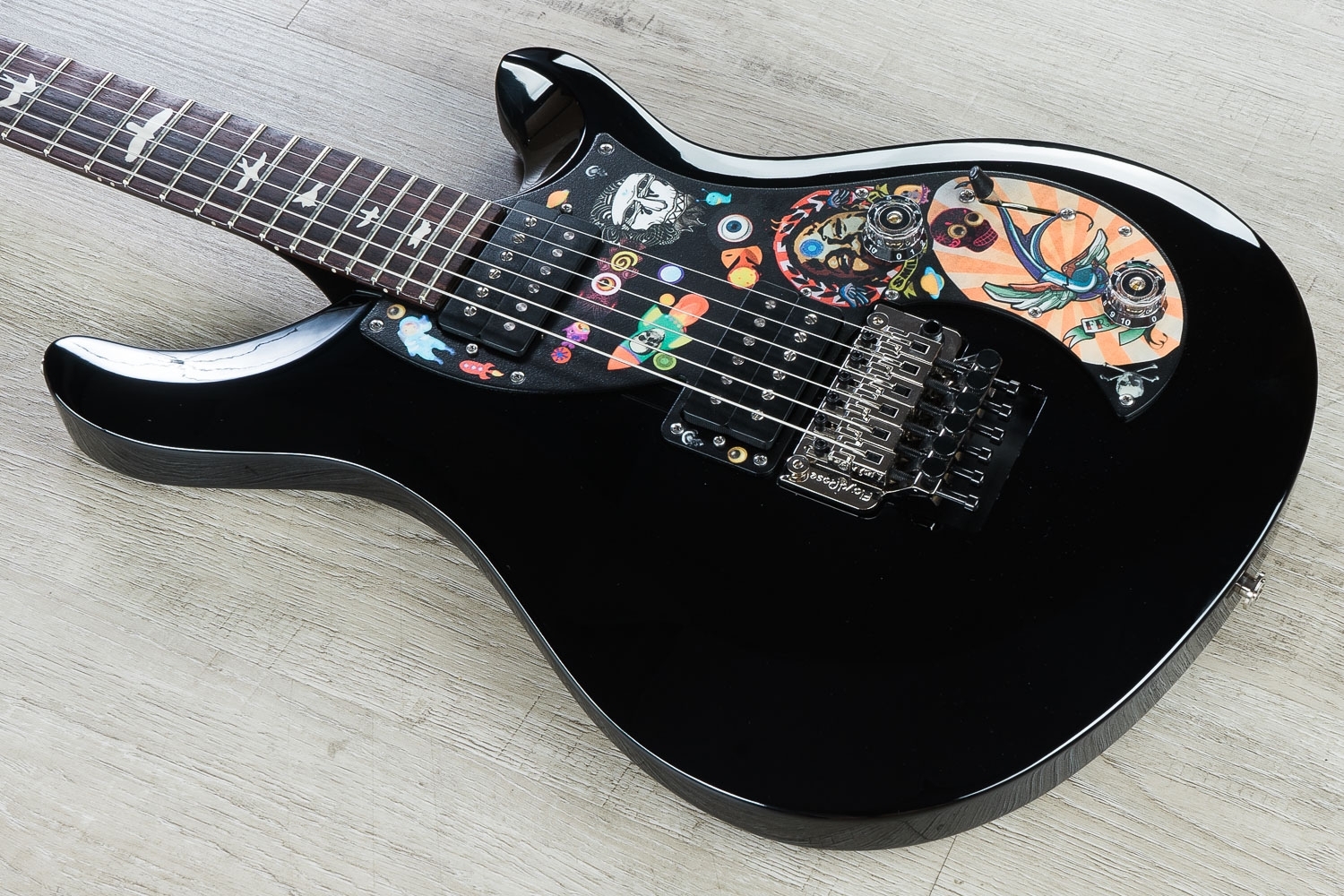 2018 Prs Paul Reed Smith S2 Vela Vernon Reid Limited Edition Guitar Black Floyd Rose Tremolo 7 1 Lbs S N S2029218