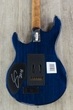 Ernie Ball Music Man BFR Luke 3 HSS Electric Guitar, Roasted Figured Maple Neck - Bermuda Blue
