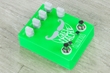Fuzzrocious Grey Stache Fuzz Guitar Effects Pedal, Diode and 2nd Sustainer Mods - Green