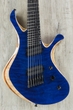 Skervesen Swan 7 FF 7-String Fanned Fret Electric Guitar, Quilted Maple 4A Top, Hard Case - Deep Ocean
