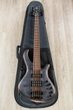 Mayones Patriot Tank 5 Bass, Trans Graphite Finish, Flame Maple, Nordstrand Electronics
