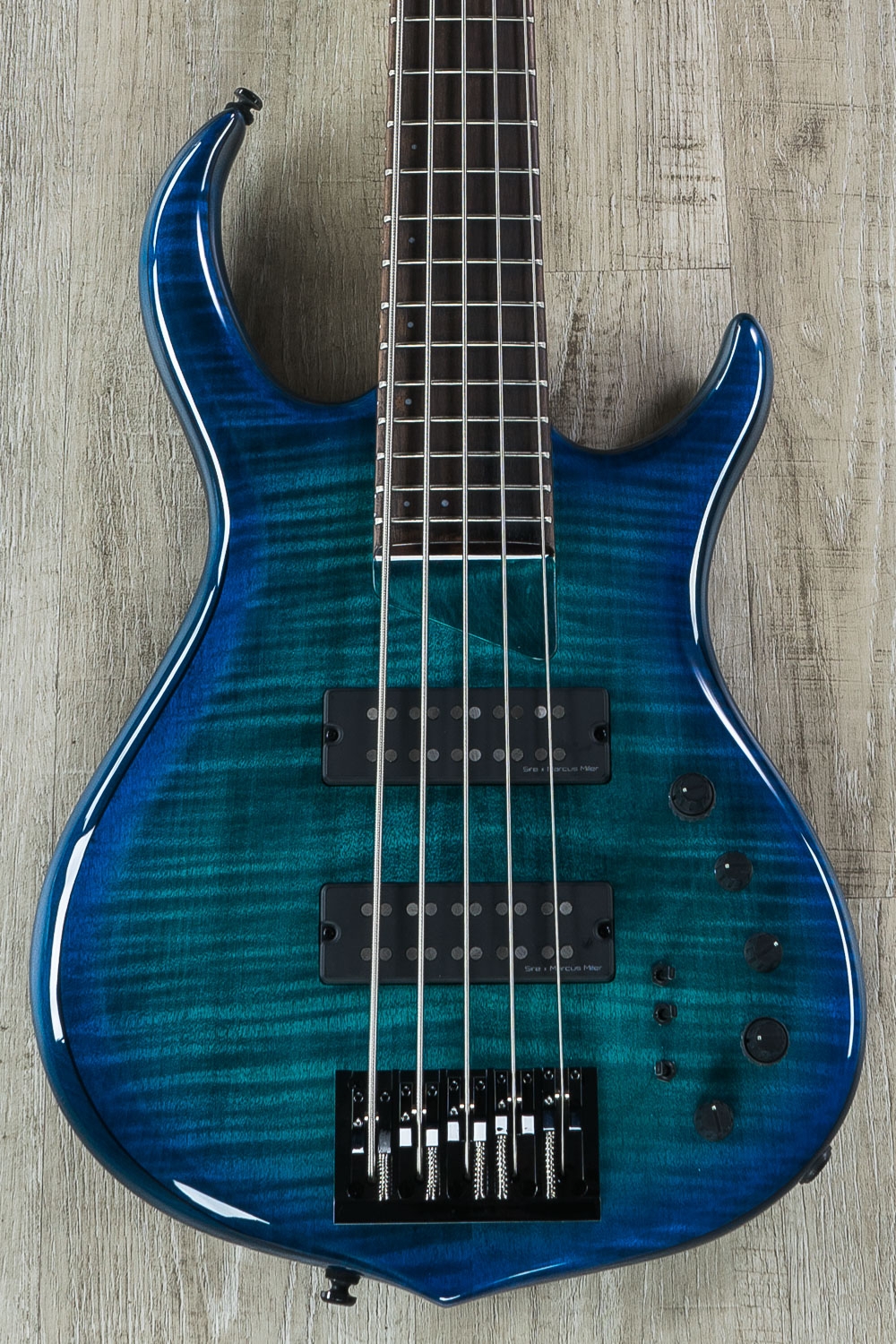 Sire Marcus Miller M7 5String 2nd Gen Bass, Alder Body, TBL, Transparent Blue