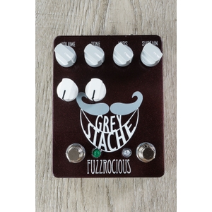 fuzzrocious grey stache fuzz guitar effects pedal octave jawn mod black cherry