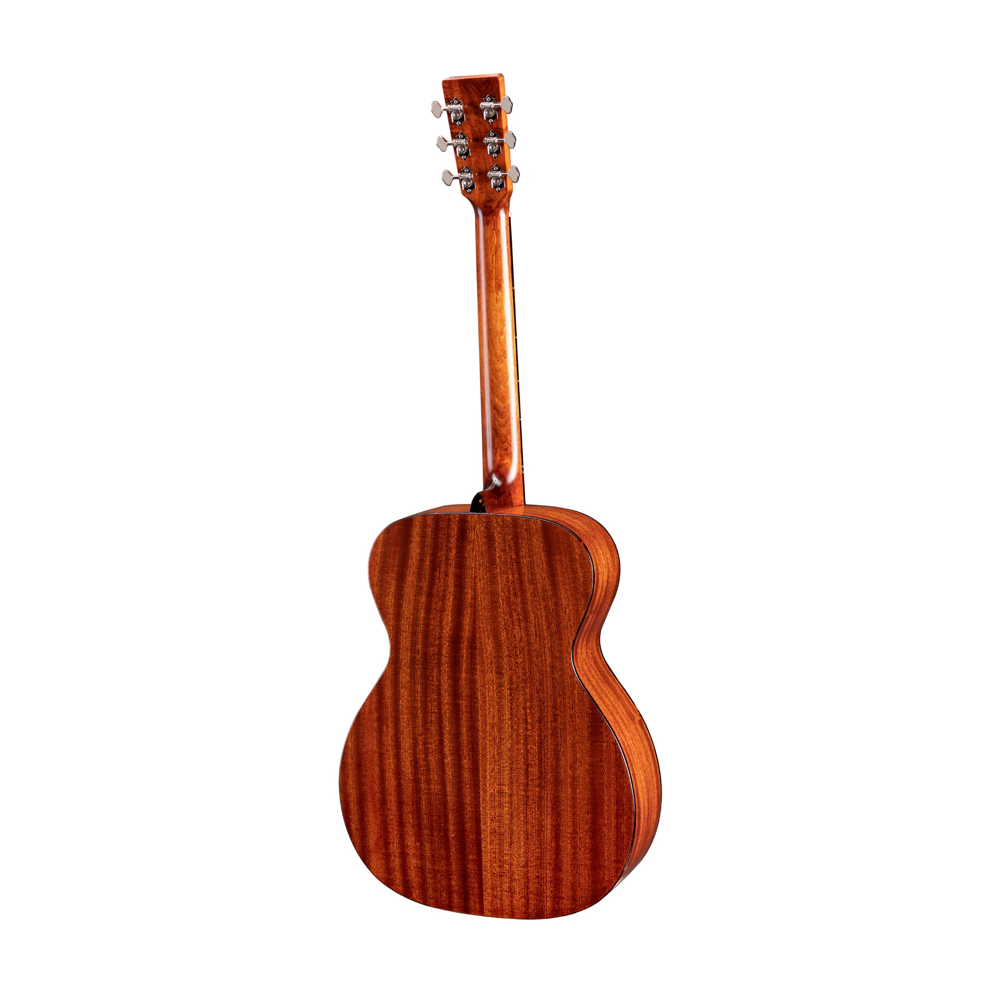Eastman E2OM Acoustic Guitar, Ebony Fretboard, Solid Cedar Top, Natural