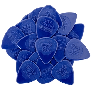 ernie ball p09131 nylon guitar picks medium 0 72mm dark blue 50 pack