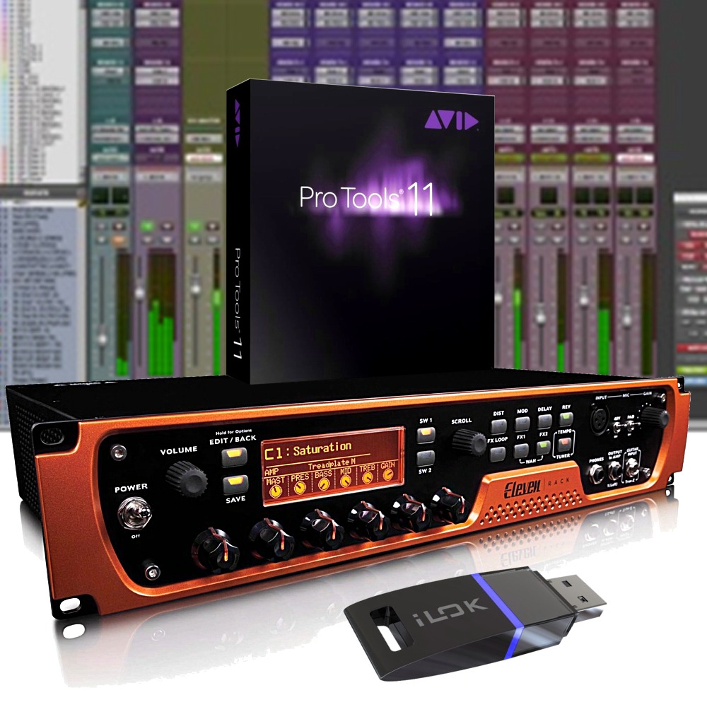 Avid Eleven Rack Guitar Multi Effects Processor Recording Interface Pro Tools
