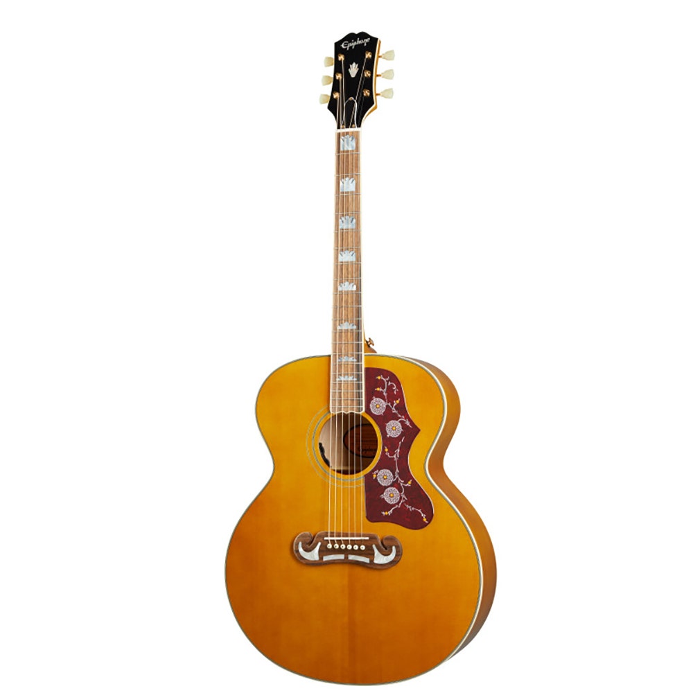 Epiphone J 200 Super Jumbo Acoustic Electric Guitar Aged Antique