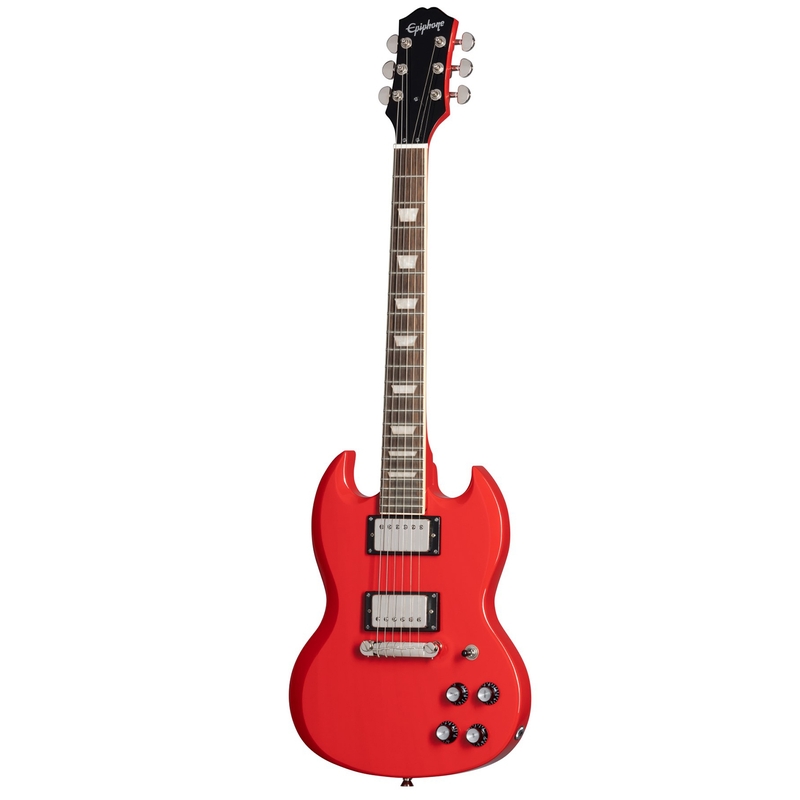 Epiphone ES1PPSGRANH1 Power Players SG Guitar, Indian Laurel Fretboard, Lava Red