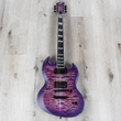 ESP USA Viper Guitar, Ebony Fretboard, Satin Purple Haze Sunburst