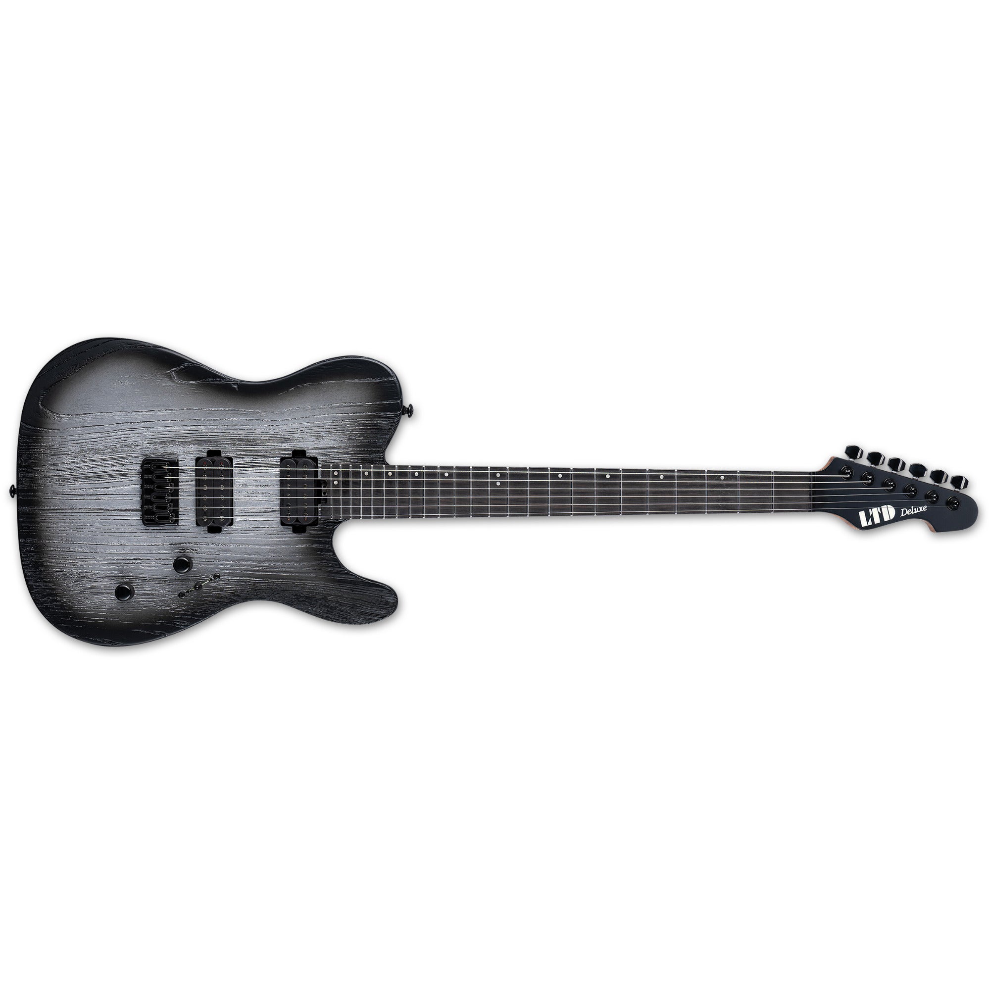 ESP LTD Deluxe XJ-1 HT Baritone Guitar, Macassar Ebony