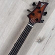 F-Bass AC4 Alain Caron Signature 4-String Fretless Bass, Antique Brown Burst