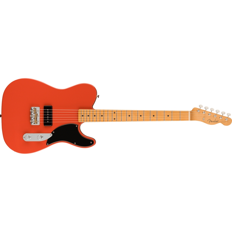 Fender Noventa Telecaster Guitar, Maple Fretboard, Fiesta Red