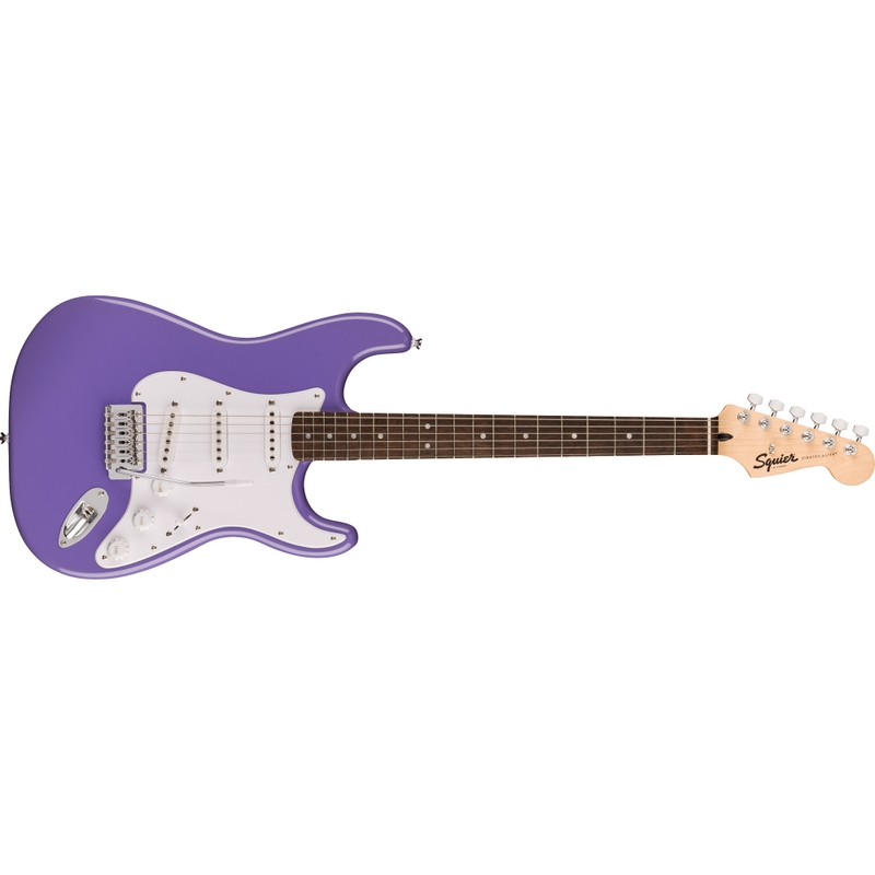 Squier Sonic Stratocaster Guitar, Laurel Fingerboard, White Pickguard, Ultraviolet