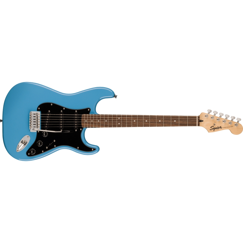 Squier Sonic Stratocaster Guitar, Laurel Fingerboard, Black Pickguard, California Blue