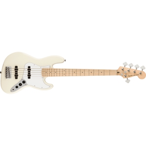 fender squier affinity series jazz bass v 5 string maple fingerboard olympic white
