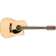 Fender CD-60SCE Dreadnought 12-String Acoustic Electric Guitar, Walnut Fretboard, Natural (B-STOCK)