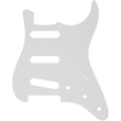 Fender 0992017000 Stratocaster S/S/S 8-Hole Mount Pickguard, White, 1-Ply