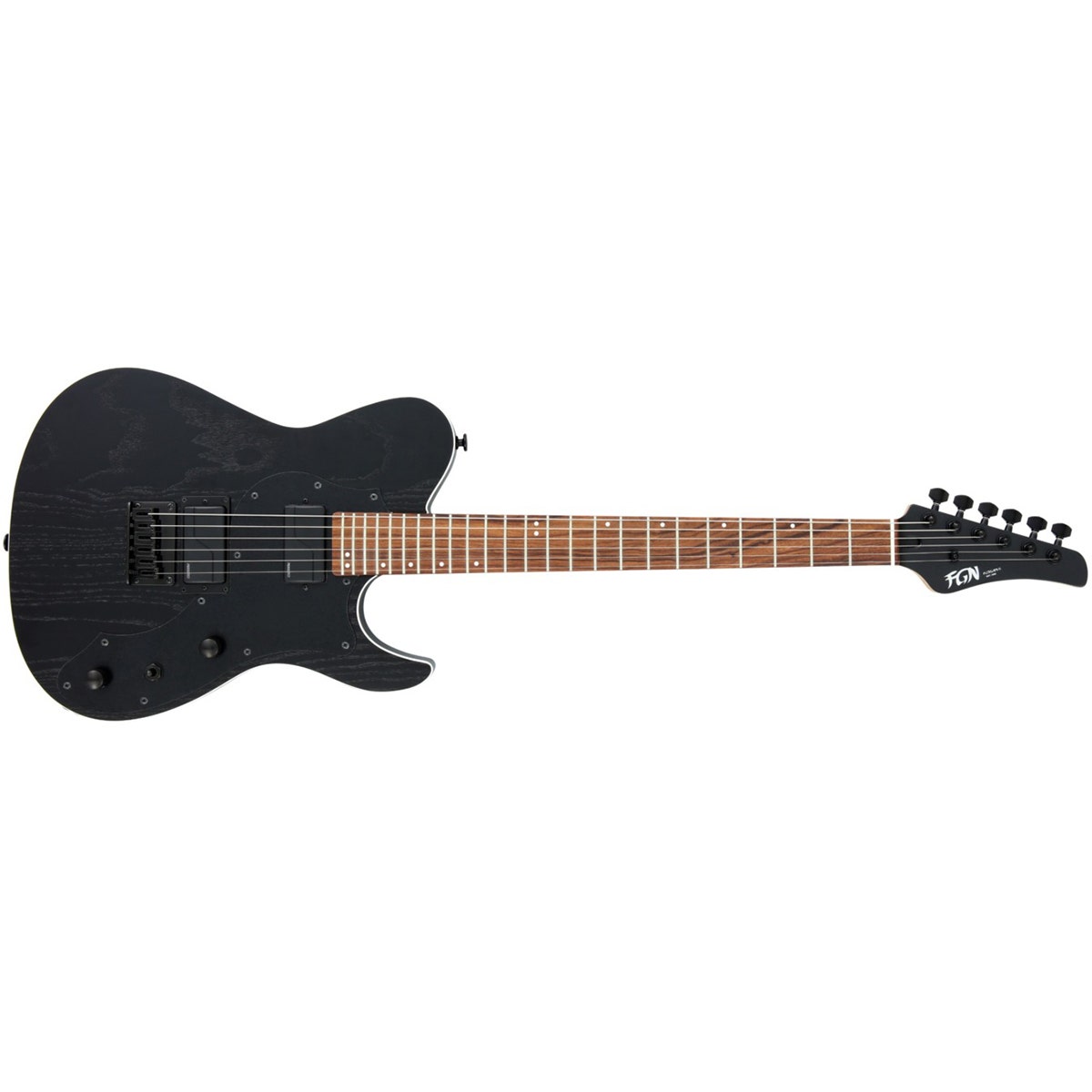 FGN Fujigen JIL2ASHDE664G Iliad Guitar, Granadillo Fretboard, Open Pore  Black