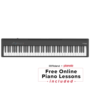 roland fp 30x 88 key progressive hammer action digital piano w speakers black