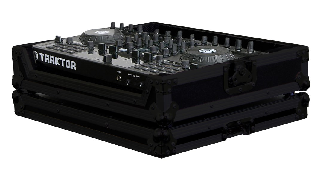 Odyssey Cases FRTS4BL Traktor Kontrol S4 MK2 DJ MIDI Controller Black Label Case 