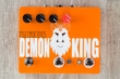 Fuzzrocious Pedals Demon King Overdrive / Distortion Guitar Effects Pedal, Momentary Feedback Mod - Orange
