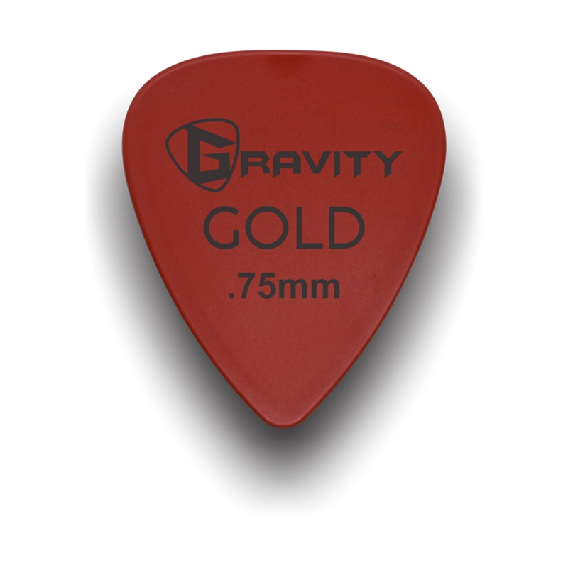 Gravity Picks GP75RD-3PK 3-Pack of Traditional 351 Standard 0.75mm Red Guitar Picks