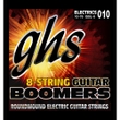 GHS GBL-8 Boomers Electric Guitars Strings, 8-String, Light, 10-76