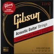 Gibson Guitars Coated Phosphor Bronze Acoustic Guitar Strings, Ultra-Light, 11-52