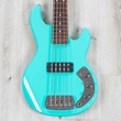 G&L CLF Research L-1000 Series 750 5-String Bass, Caribbean Rosewood Fretboard, Turquoise