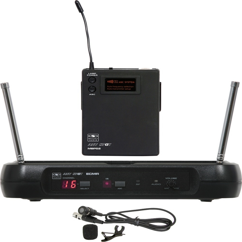 Galaxy Audio ECMR/52LVD Wireless Microphone System; Band D (584-607 MHz)