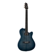 Godin 047963 A6 Ultra Denim Blue Flame Guitar, Richlite Fretboard (B-STOCK)