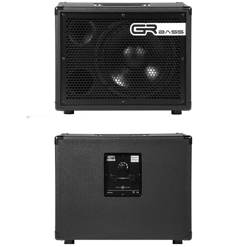 GR Bass GR112H 1x12 Front-Ported Bass Amp Speaker Cabinet w/ Tweeter, Black - 8 Ohms