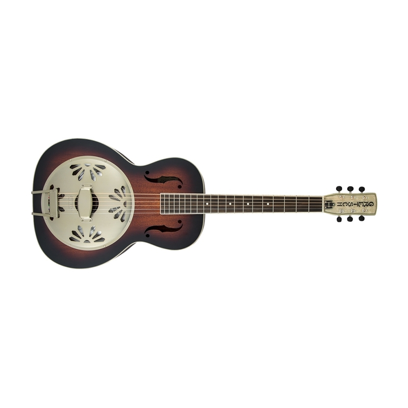 Gretsch G9240 Alligator Round-Neck, Mahogany Body Biscuit Cone Resonator Acoustic Guitar - 2-Color Sunburst